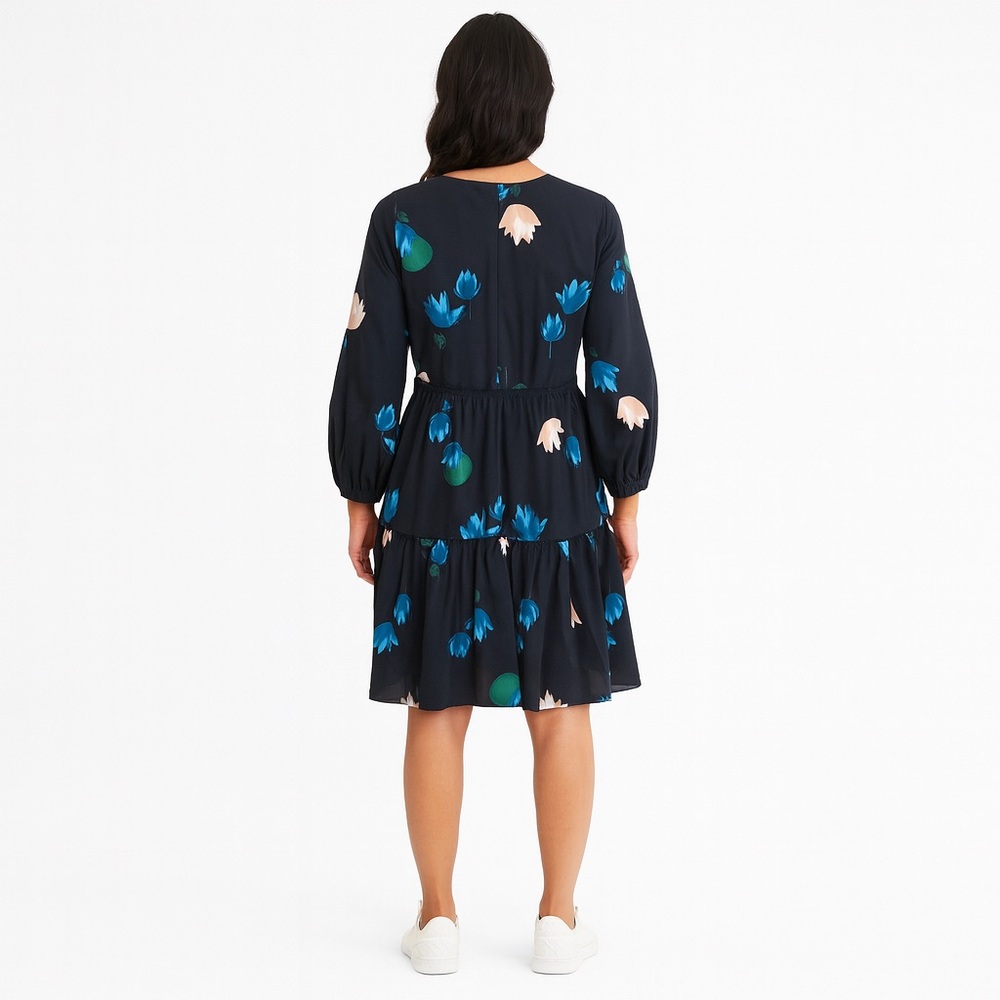 Ann Taylor Floral Midi Dress – Size 4 - Picture 2 of 8
